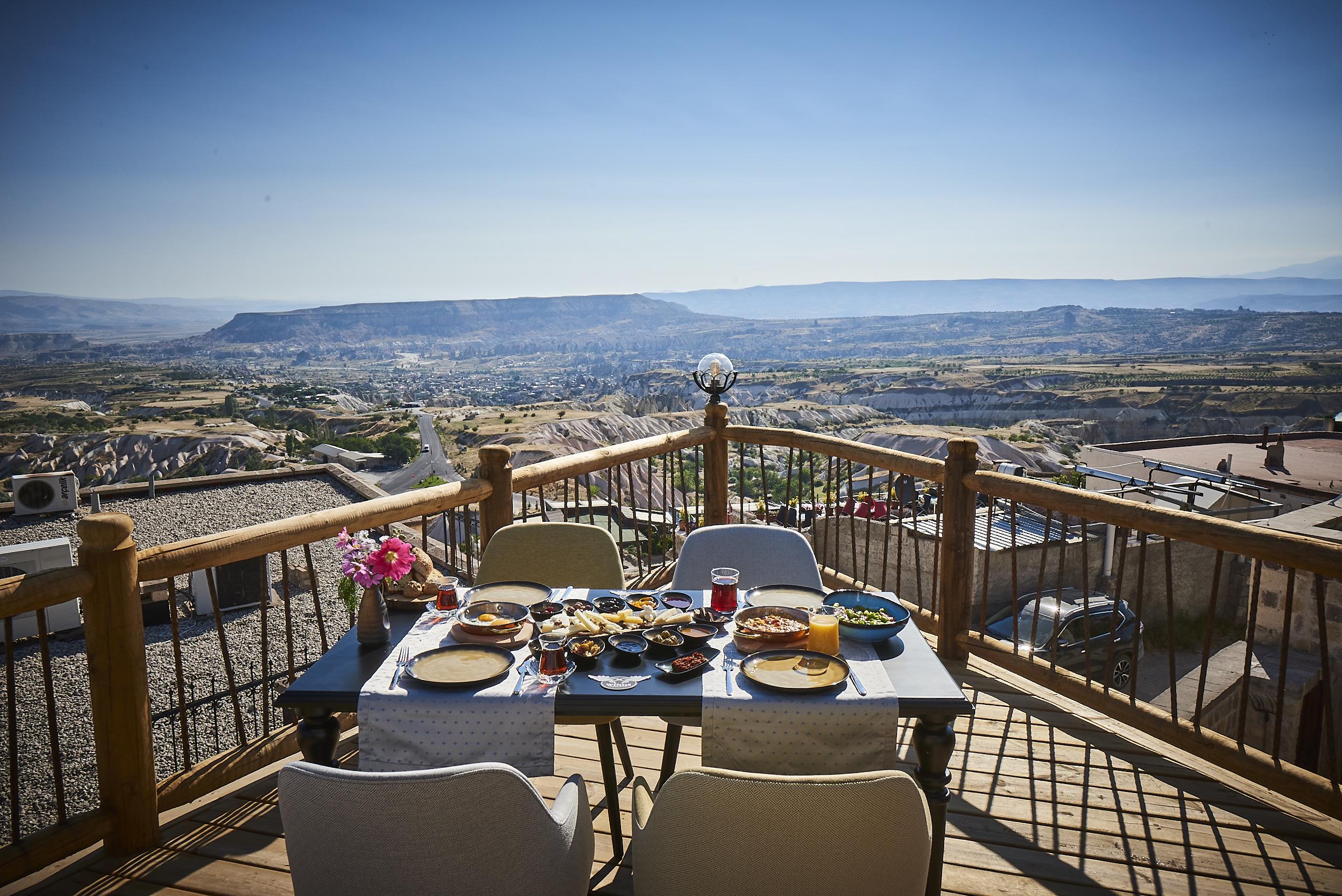 Wings Cappadocia Hotel Üchisar Bagian luar foto