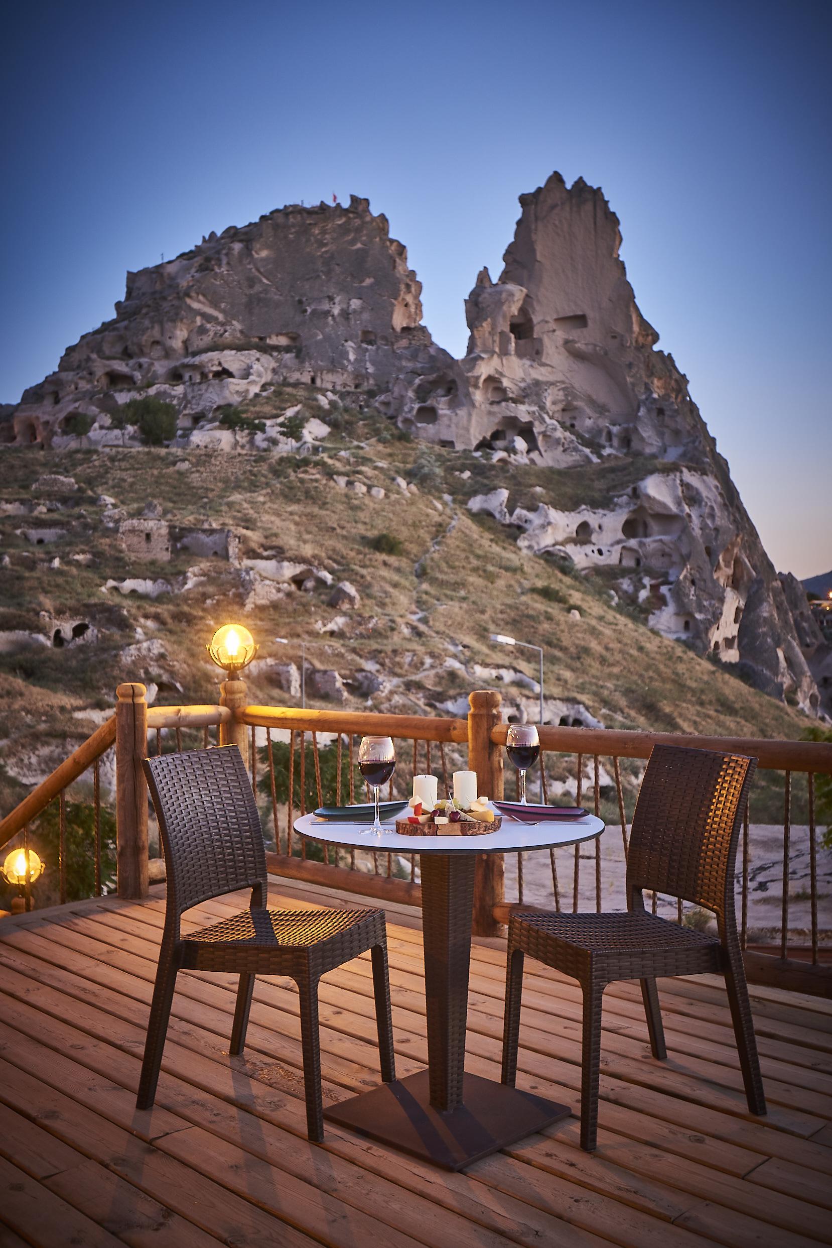 Wings Cappadocia Hotel Üchisar Bagian luar foto